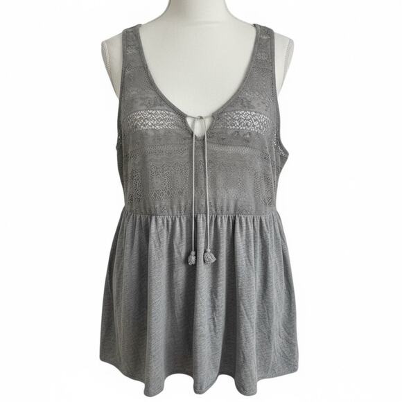 Torrid Babydool Lace Tank Top Womens 3 Sleeveless Boho Fairy Grunge Indie Y2K - Picture 1 of 10